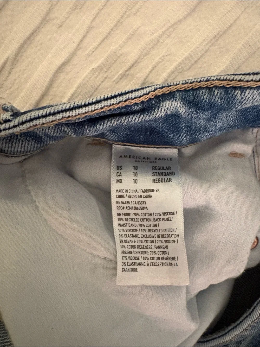 American Eagle Outfitters Light Blue Mom Jeans
